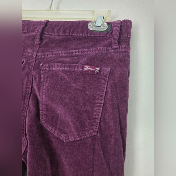 Seven 7 Purple Corduroy Pants Size 6 - Picture 3 of 9